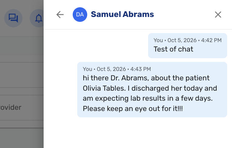 Sample Chat Session